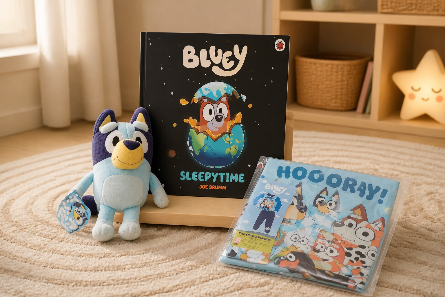 Bluey Premium Bundle - Pyjamas, Book & Soft Toy